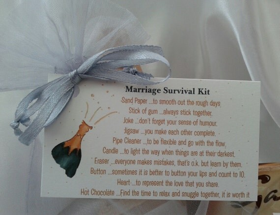 Little BAG of BITS: Marriage Survival Kit bride by 