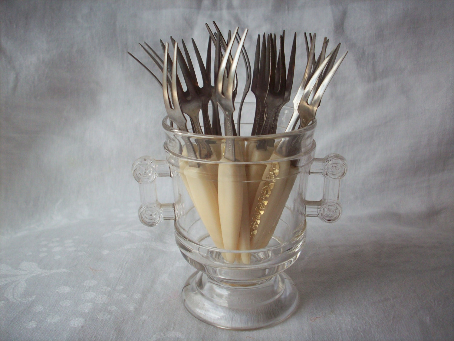 Vintage Cocktail Forks Set of 20 in a Pretty by TrippingOnTime