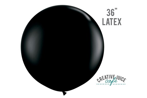 36" BLACK giant latex balloon - Perfect for weddings, birthdays, photography props Il_570xn