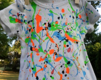 paint splatter t shirt