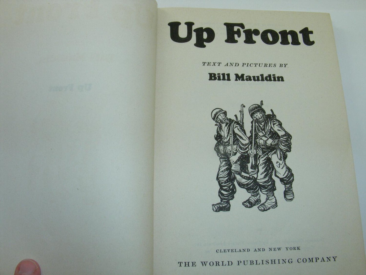 up front by bill mauldin 1945 value