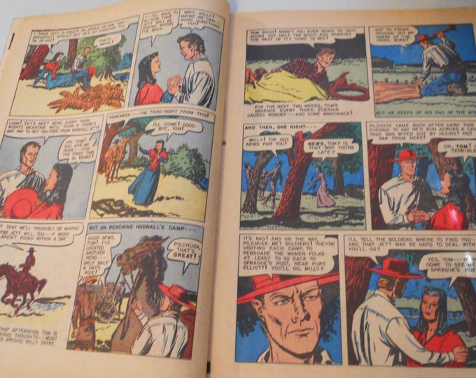 Zane Grey Vintage Comic Book, "The Thundering Herd" Vol. 1, No. 31 - Nov. 1956 Dell Vintage Comics