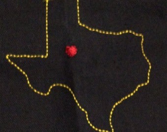 Texas appliqué and embroidery design in 7 styles and sizes. Buy this U.S. state (Texas) embroidery design set - get any state free