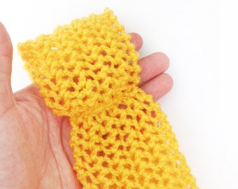 Handknit yellow headband - Knit ear warmer Yellow ear warmer Knit ...