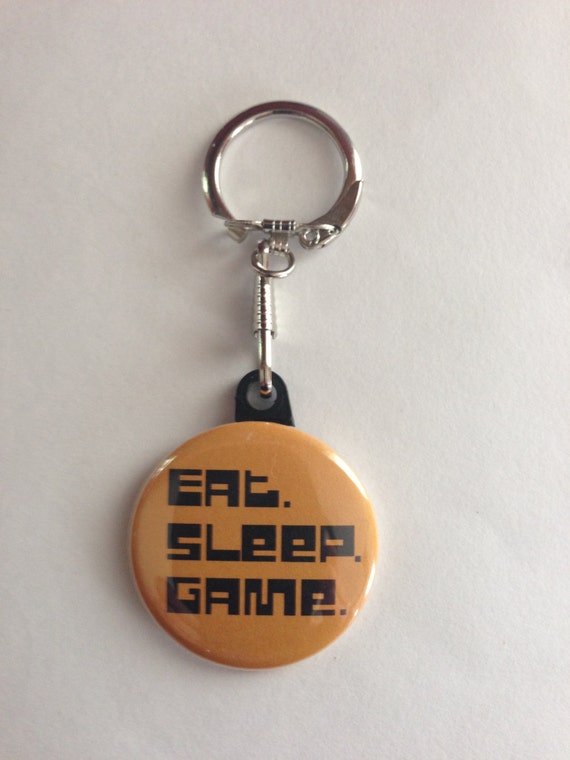 Video Game Keychain Eat Sleep Game Handmade Keychain Video