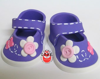 Baby Shoe toppers for your cake any color or by LoveTheTopper