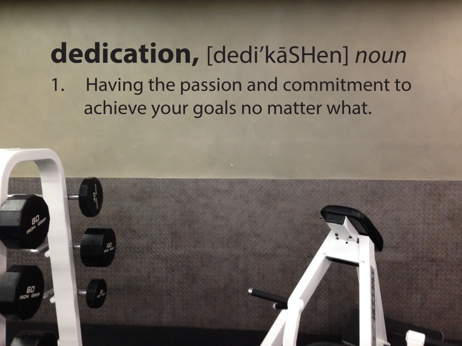 Dedication Definition Wall Decal Classroom or Gym Wall Decal