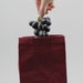 burgundy lunch bag