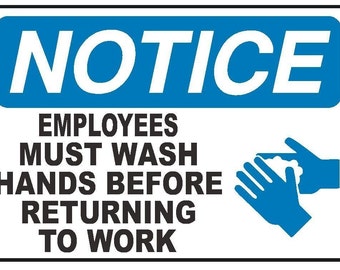 Employees Must Wash Hands Sign Pdf