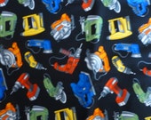 Cotton Fabric, Home Decor, Quilt, Construction Tools by Timeless Treasures, Fast Shipping