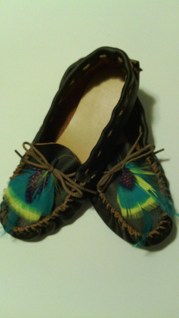 cowhide leather moccasins