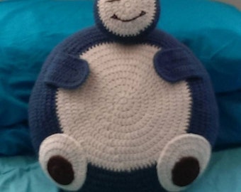 Snorlax 16" Round Pillow // pokemon // decor // decorative pillow