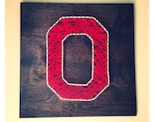 Ohio State Block O String Art