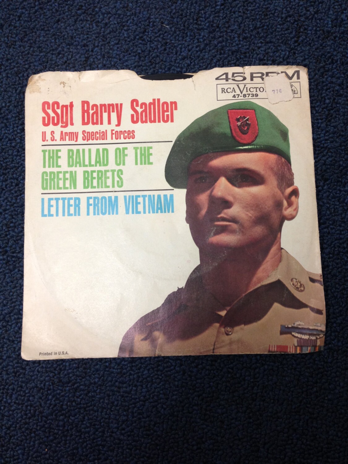 Ssgt Barry Sadler Letter From Vietnam