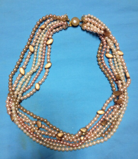 Vintage Beaded Necklace by OneVeryBadMonkey on Etsy