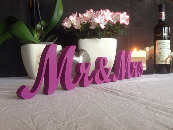 DIY Or Painted Mr And Mrs Wedding Signs, Wooden Letters DIY Or Painted Mr And Mrs Wedding Signs, Wooden Letters