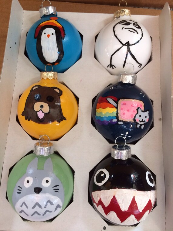 Items similar to Meme ornament set of 6 on Etsy