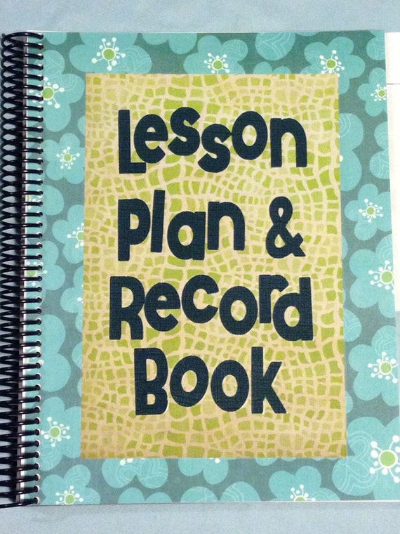lesson plan and record book template