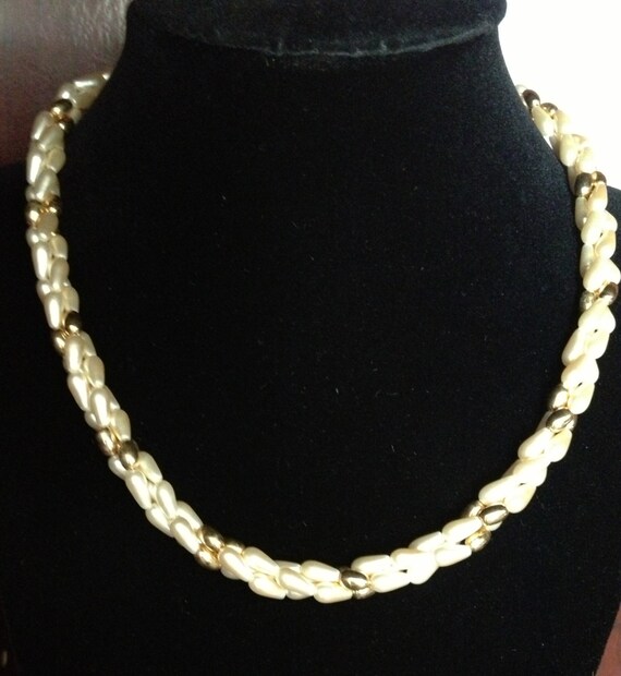 Vintage Napier twisted pearl necklace by Justfashionating on Etsy