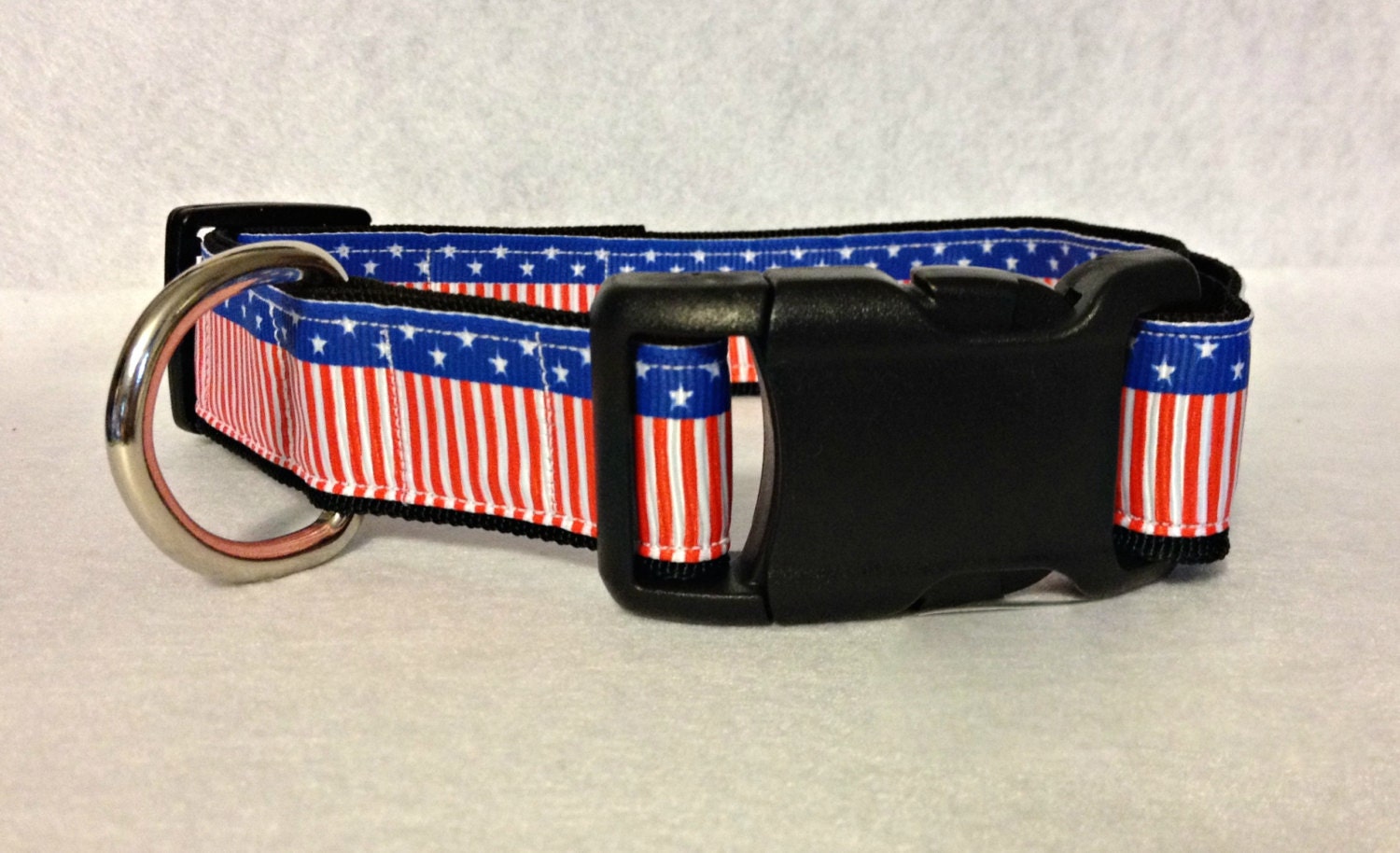 American Flag Red White and Blue Dog Collar