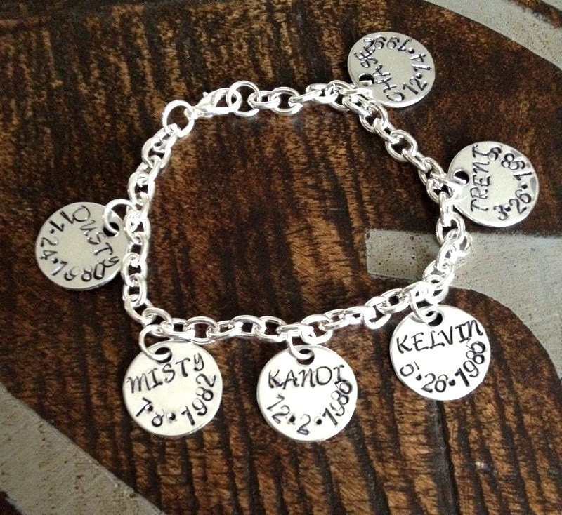 Mother Charm Bracelet Grandma Charm Bracelet Grandchildren