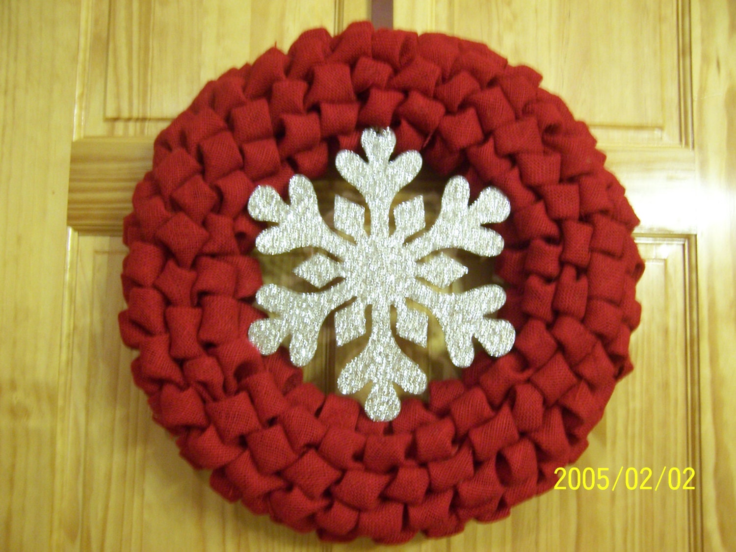 Burlap Christmas Wreath