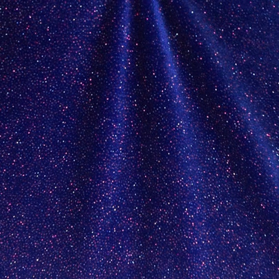 Stretch Velvet Fabric Stardust Glitter by DesignerAlleyFabrics