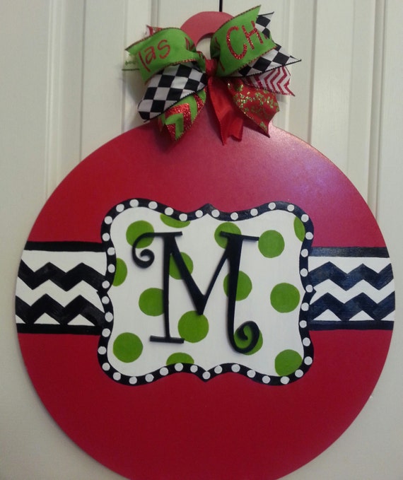 items similar to christmas ball door hanger on etsy items similar to christmas ball door hanger on etsy