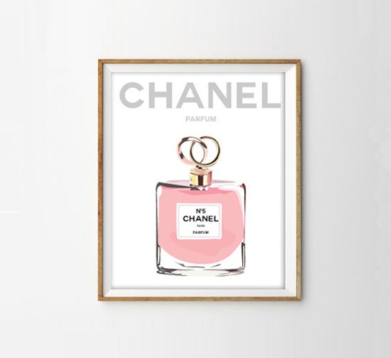 Items similar to Paris illustration - “Chanel Perfume” - COCO Chanel ...