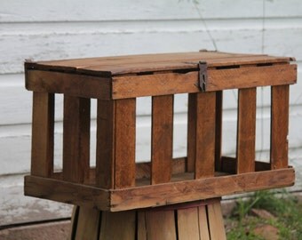 Antique Chicken Coop Wood Crate Brooder