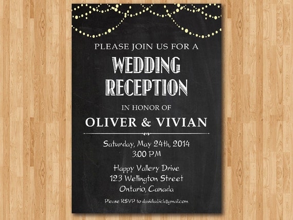 Sample Wedding Reception Program Invitations 6