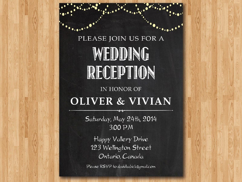 Marriage And Reception Invitation 3