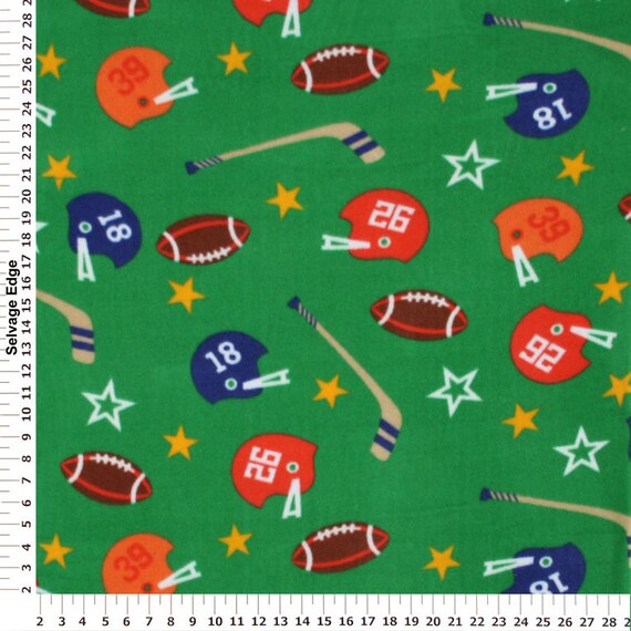 On Sale Multi Sports Fleece Fabric By The by ReneesChoiceFabrics