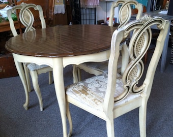 French Provincial Dining Room Set, Can Paint to Order, All CUSTOM. French Dining Table avail separately, see Listing