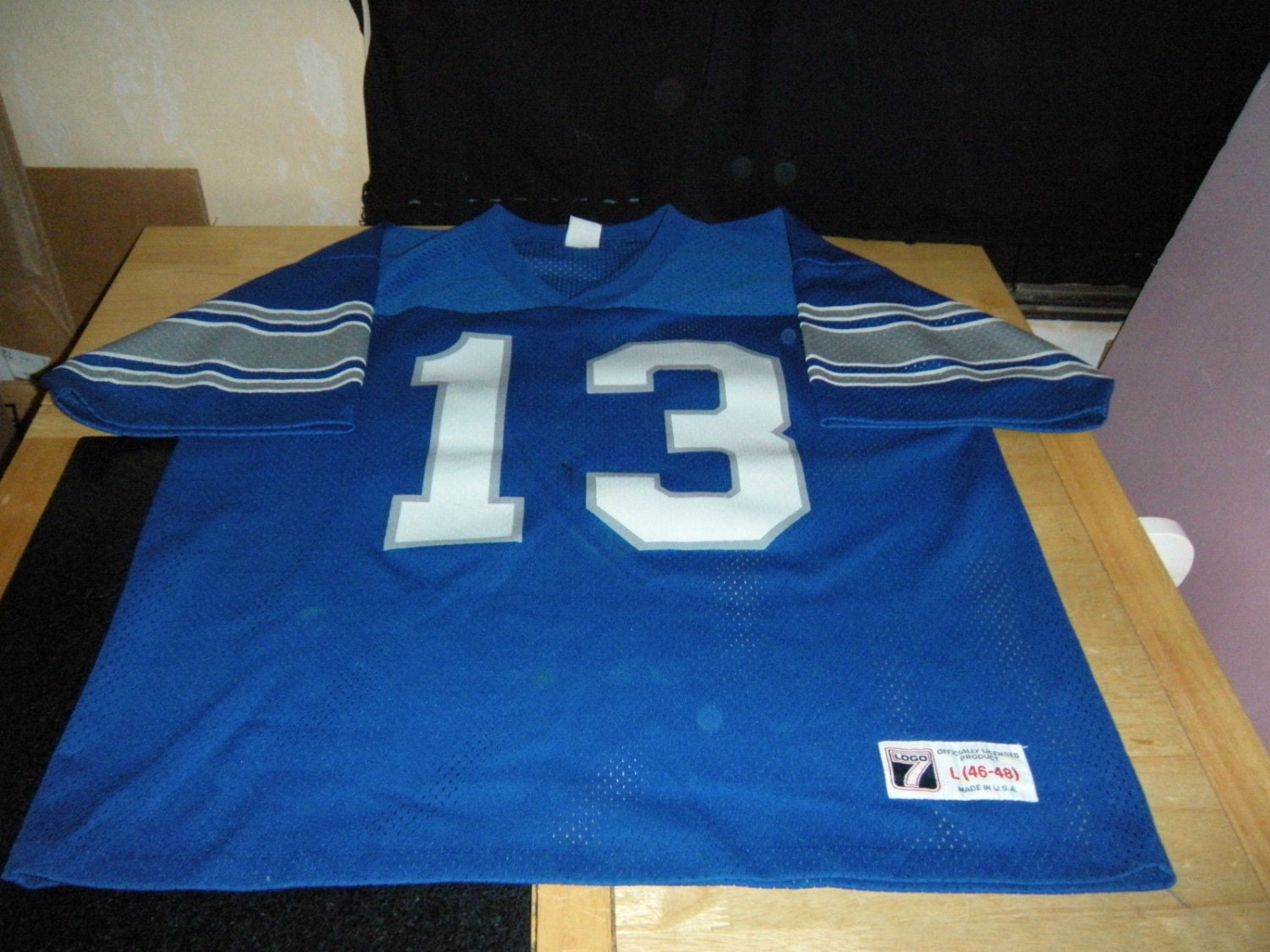detroit lions rare 13 vintage throwback jersey ADULT by JERSEYDEN