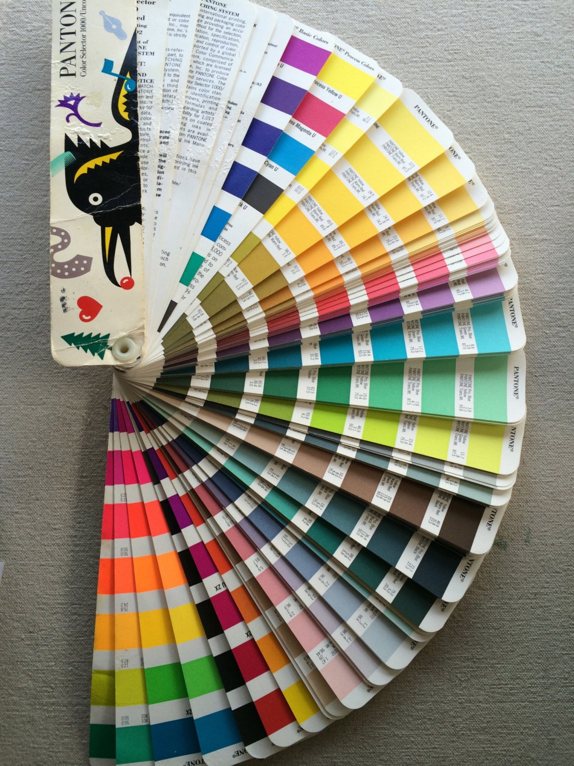 Pantone Color Selector Uncoated 1000 Fan by FernhillPDX on Etsy