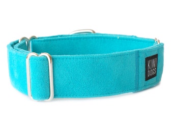 Blue Lagoon SUMMER martingale dog collar - blue elegant durable lightweight dog collar