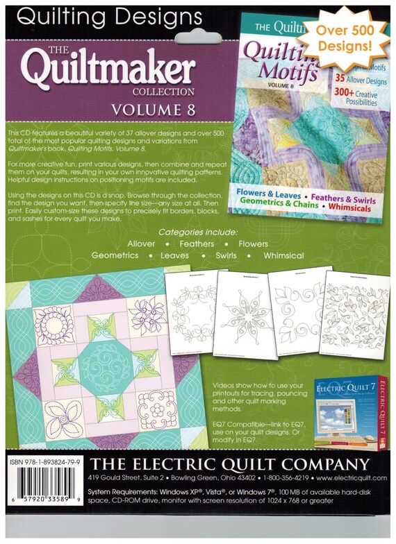 Quiltmaker s Volume 8 Quilting Designs from The Electric Quilt Company sku9128 from WiggleFabric ...