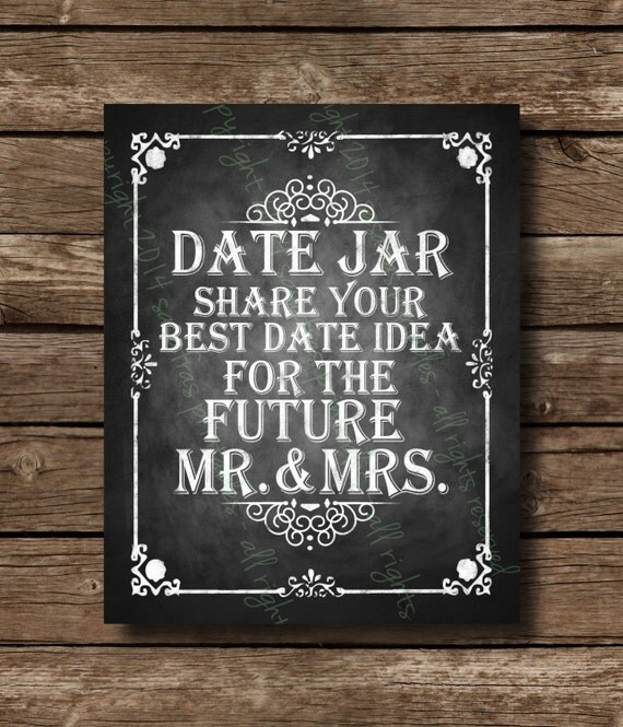 Printable Date Jar Share Your Best Date Idea By Sasafrasprintables 