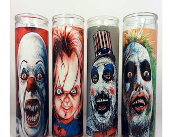 Chucky Chuck Hodi Horror Prayer Candle