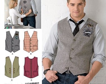 Simplicity Sewing Pattern 2346 Men's Vests
