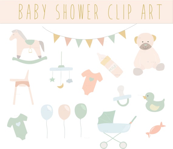 Baby Shower Clip Art baby Clipart. cute Baby Shower Clipart.
