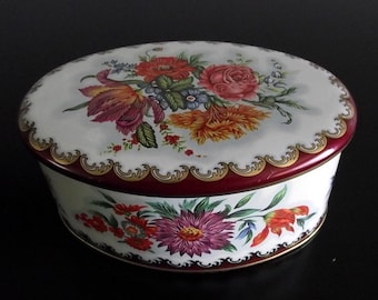 Small Oval Daher Tin Box Made In England