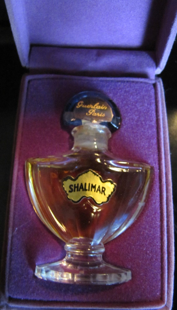 Guerlain Shalimar Perfume Bottle/Purple Box Sealed by JAKVintage
