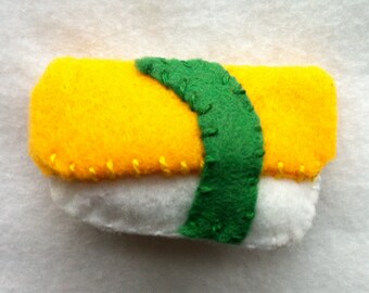 Felt Tamago (Egg) Sushi Brooch