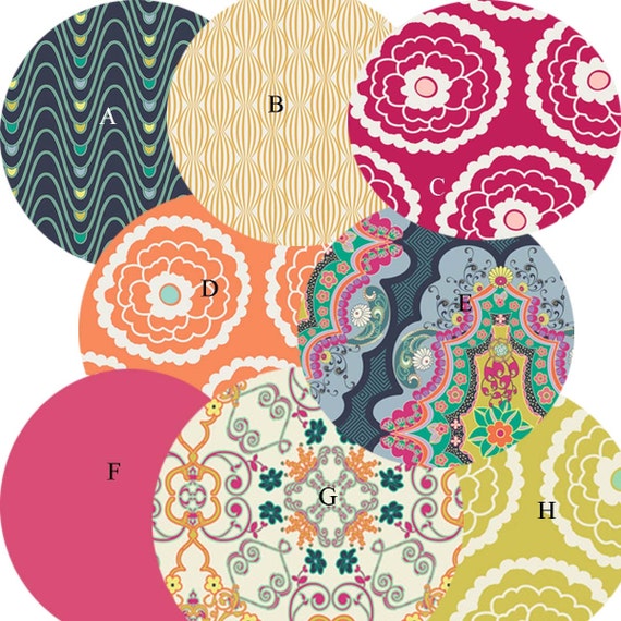 Nursery Bedding Crib Bedding Magenta Orange Boho Paisley Black