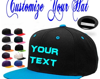 Personalized Snap back Hat, Customized hat, Snapback logo on it, customized hat, initial on hat, monogrammed hat