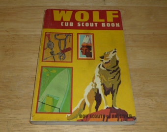 Wolf Cub Scout Book Yellow Cover 1973 Boy Scouts Of America