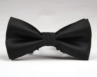 Black Bowtie .Mens Bow Tie.Wedding Bowtie.Bowtie For Wedding.Silk Bowtie.