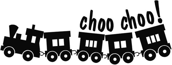 Items similar to choo choo train vinyl decal/sticker on Etsy